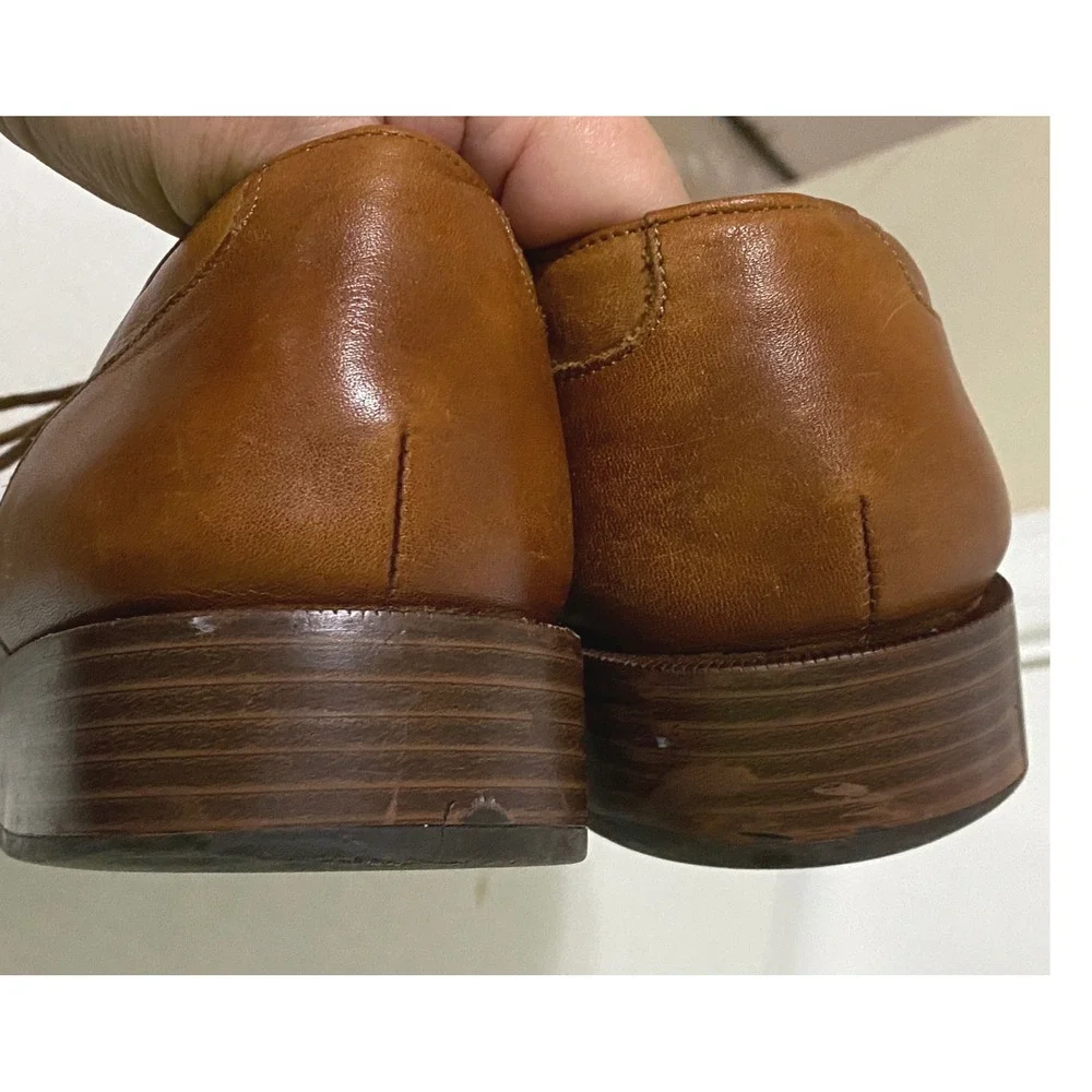 Cole Haan Mens Grand OS Cap Toe Leather Oxford British Tan Academia Career 8.5 M